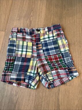 Ralph Lauren Baby Boys Multicolor Patchwork Plaid Shorts